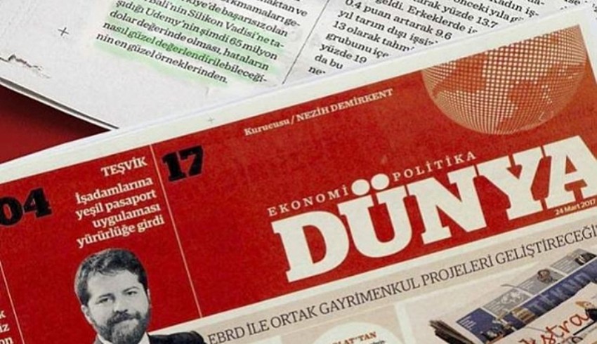 Türkiye'nin ilk ekonomi gazetesi olan Dünya Gazetesi satıldı