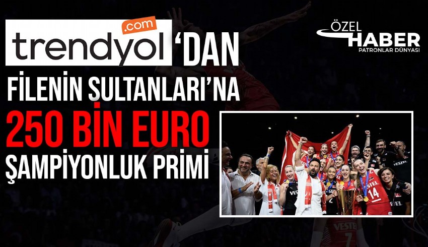 Voleybol Milli Takımlar ana sponsoru olarak spora destek vermeye devam ediyor... Millilere 250 bin euroluk ödül