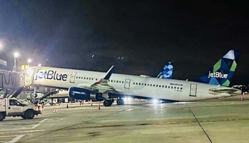 Yolcu uçağının burnu şaha kalktı